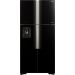 Hitachi No Frost Side-By-Side Refrigerator, 760 Liters, Inverter, Black - RW760PUK7GBK