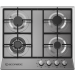 Ecomatic Gas Built-In Hob, 4 Burners, Silver - S603OC