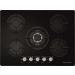  Ecomatic Crystal Gas Built-In Hob, 5 Burners, Black- S707ALC