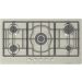Ecomatic Gas Built-In Hob, 5 Burners, Inox - S963XLC