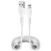 كابل USB فئة C اس بي اس للشحن ونقل البيانات، 1 متر، ابيض - TECABLETYPCS1W