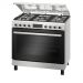 Bosch Freestanding Gas Cooker With Grill, 5 Burners, 90cm, Stainless Steel - HGX5G7W59S