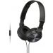 Sony Wired On-ear Headphones with Microphone, Black - MDR-ZX310AP/B
