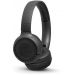 JBL On-Ear Headphone Wireless with Microphone, Black - T500