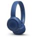 JBL On-Ear Headphone Wireless with Microphone, Blue - T500