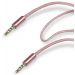 SBS Audio Stereo AUX Cable, 1 Meter, Pink - TECABLE35PINK