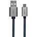 SBS Micro USB Charge and Data Transfer Cable, 1 Meter, Denim - TECABLEMICROJEAN