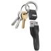 كابل ميكرو USB اس بي اس مع ميدالية مفاتيح، 12 سم، اسود - TECABLEMICROPORTK