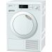 Miele Front Loading Tumble Dryer, 8 KG, White - TKB 340 WP