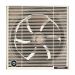 Tornado Bathroom Ventilating Fan, 25 cm, Creamy and Brown - TVS-25CM