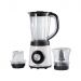 Tornado Blender with Chopper and Grinder, 1.5 Liters, 600 Watt, Black and White- TBL-500W