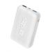 SBS Extra Slim Power Bank, 10000mAh, 2 USB Ports - White