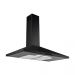 Turboline AirlinePlus90BK Built-In Pyramid Hood, 90cm -Black