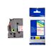 Brother Laminated Tape, 24mm x 8 Meters, Red on White - TZe-252