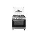Unionaire Gusto Gas Cooker, 5 Burners, Stainless Steel and Black- C69SSB-DC-443-SOF-GU-AL