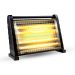 Grouhy Electric Heater, 4 Candles, 2000W, Black - GKi2050MPR