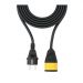 iLOCK Power Extension Cord, 3500 Watt, 3 Meters - Black