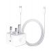USB-C Power Adapter With Type-C To Lightning Cable 20W White