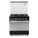White Point Gas Cooker, 5 Burners, Black - WPGC8060BHSAN
