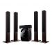Dob Home Theater, Six Pieces, Black and Brown- X5