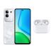 فيفو Y29، سعة 256 جيجا، 8 جيجا رام، 4G LTE، شريحتين اتصال - ابيض ماربل مع سماعات اذن لاسلكية ريدينجتون ايربودز برو الجيل التاثي - ابيض