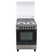Zanussi Freestanding Gas Cooker, 4 Burners, steel plus  Silver- ZCG622A6XA
