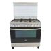 Zanussi cool cast  Freestanding Gas Cooker, 5 Burners, Stainless Steel, 90 cm - ZCG91236XA