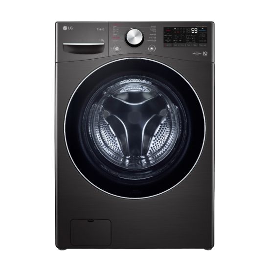 LG Front Load Automatic Washing Machine, 15Kg, Inverter Motor, Black - F0L9DYP2E