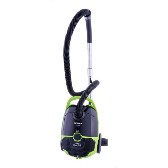 Tornado Vacuum Cleaner, 1600 Watt, Black/Green - TVC-1600M