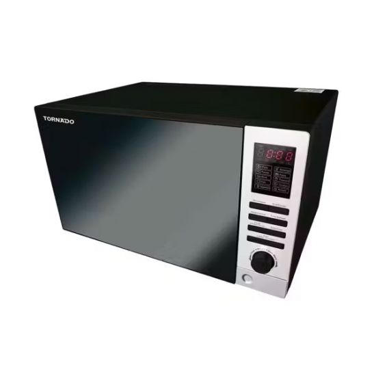 Tornado Microwave with Grill, 25 Liters, 900 Watt, Black - MOM-C25BBE-BK