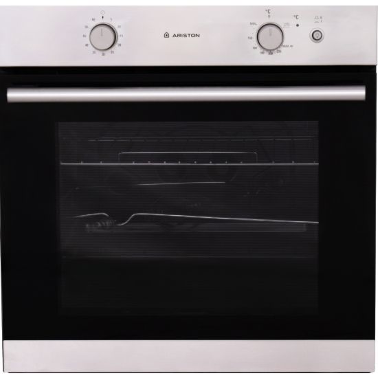 Ariston Built-In Gas Oven With Grill, 75 Liters, Silver- GA3 124 IX A1