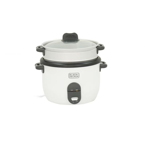 Black + Decker Rice Cooker, 1.8 Liter, 700 Watt, White - RC1860