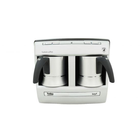 Beko Turkish Coffee Machine with Double Pot, Silver - BKK 2113