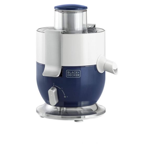 Black + Decker Juice Extractor, 1000 Watt, White/Blue - JE350