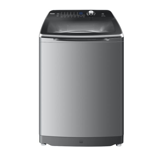 Haier Top Load Automatic Washing Machine, Rear Control Panel, 14 KG, Silver- HWM140-1678S