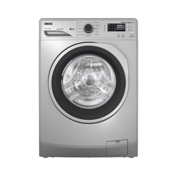 Zanussi Perlamax Washing Machine, 7 Kg, Silver - ZWF7240SS5TC4