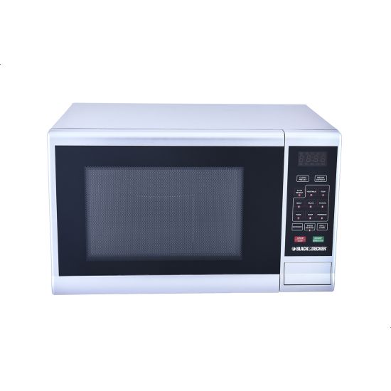 Black + Decker Microwave with Grill, 30 Liter, 900 Watt, Silver - MZ3000PG-B5