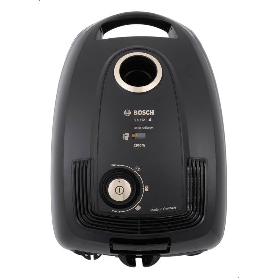 Bosch Serie 4 Bagged Vacuum Cleaner, 2200 Watt, Black - BGLS48GOLD