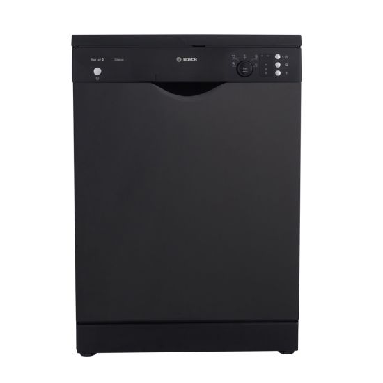 Bosch Series 2 Freestanding Dishwasher, 12 Persons, Black - SMS25AB00V 