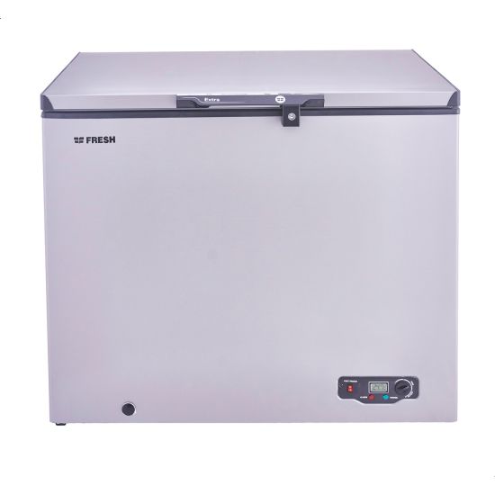 Fresh Defrost Chest Deep Freezer, 255 Liters, Silver - FDF330T