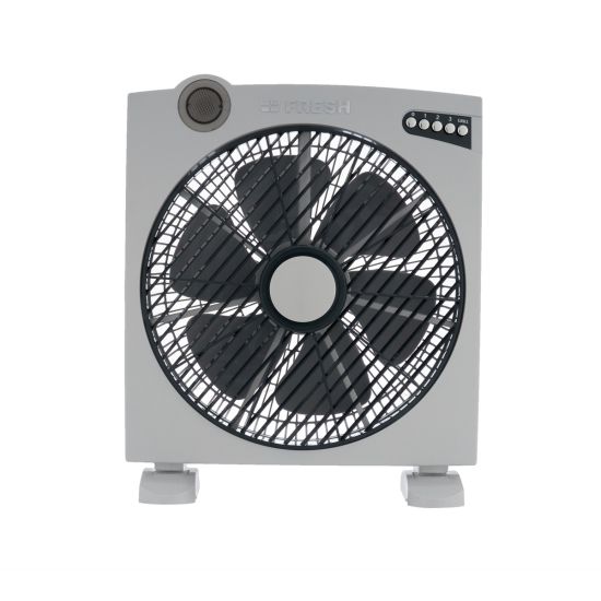 Fresh Magic Box Fan, 14 Inch - Grey