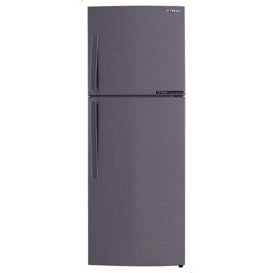 ثلاجة نوفروست فريش، 397 لتر، فضي - FNT-B470CT