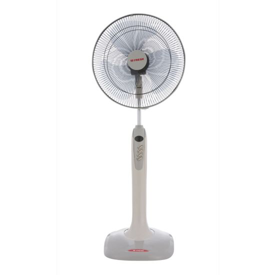 Fresh Stand Fan, 18 Inch, White and Grey