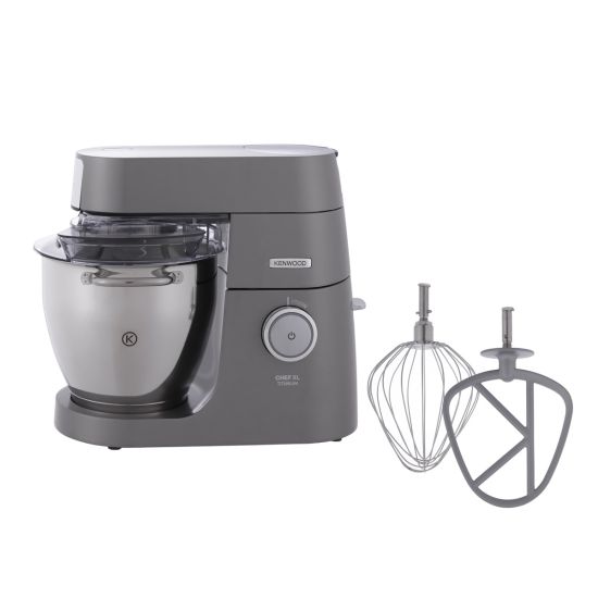 Kenwood Titanium Chef XL Kitchen Machine, 1700 Watt, Silver - KVL8000S