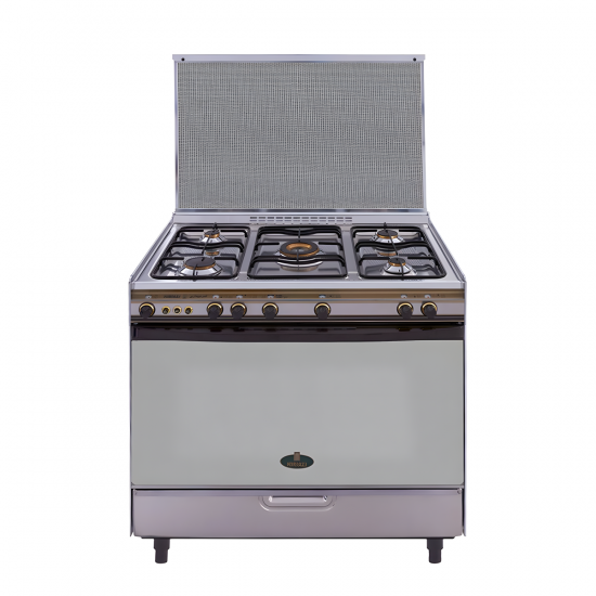 بوتجاز غاز كريازي، 5 شعلة، فضي - 8900S1