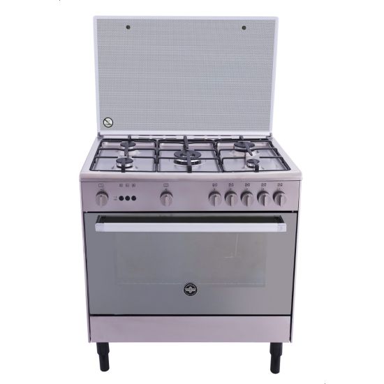 La Germania Gas Cooker, 5 Burners, Stainless Steel- 9C10GRB1X4AWW