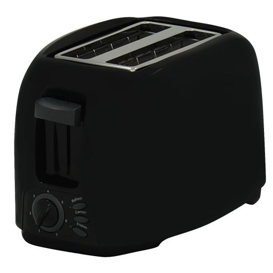 Mienta Toaster, 2 Slices, 800 Watt, Black - TO21409B