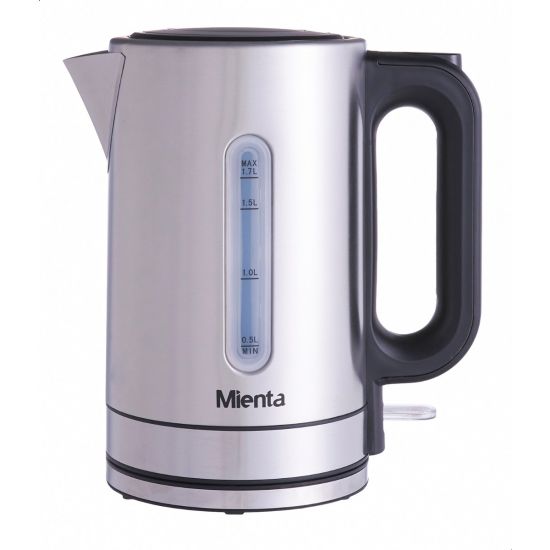 Mienta Electric Kettle, 1.7 Litres, 2150 Watt, Stainless Steel - EK20920A