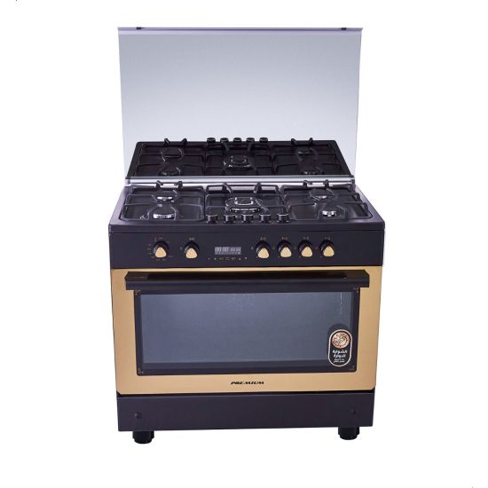 بوتجاز غاز بريميوم، 5 شعلات، اسود - PRM6090EB-GC-511-IDSF-P-EU-C