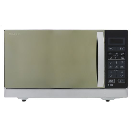 Sharp Microwave with Grill, 25 Liter, Silver - R750MRS